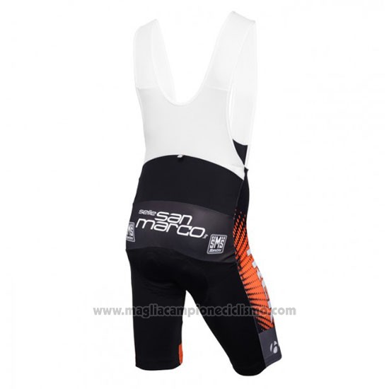 2016 Abbigliamento Ciclismo Trek Selle San Marco Nero e Arancione Manica Corta e Salopette
